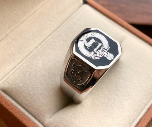 custom made rings custom signet ring for men family crest custom ring